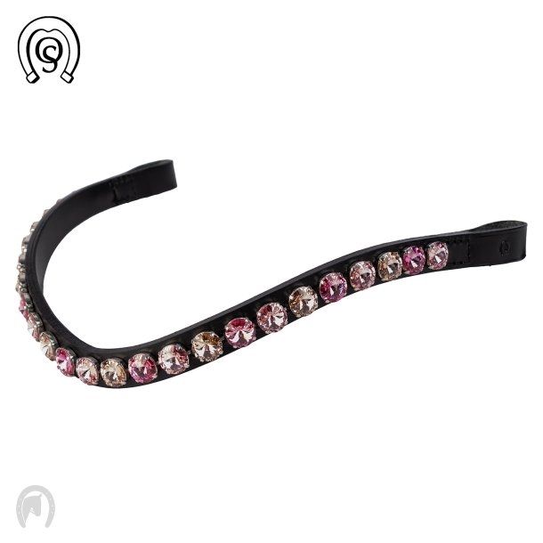 OS Pandebnd Feelgood Rivoli XL 12mm Light rose/Rose/Vintage rose Sort lder