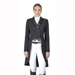 Equiline kjole Grineg sort m.sten