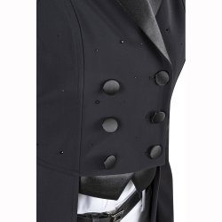 Equiline kjole Grineg sort m.sten