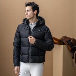 Alessandro Albanese Monogram Puffer Jakke Herre Sort 