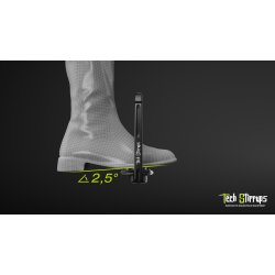 Tech Stirrups Venice Sloped Evo Sort/Slv 12cm