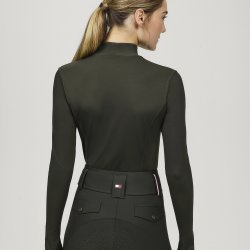 Tommy Hilfiger Ava High Neck Baselayer Pine Green