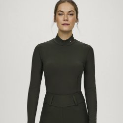 Tommy Hilfiger Ava High Neck Baselayer Pine Green