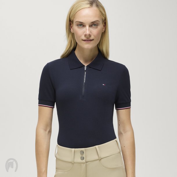 Tommy Hilfiger Equestrian Anaheim Zip Poloshirt Desert Sky