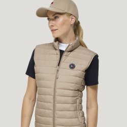 Tommy Hilfiger Equestrian Serano Quilted Vest Beige