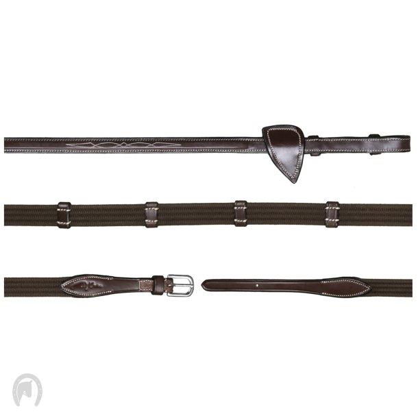 Dyon 5/8 Web T�jler Brun m. S�lv Sp�nde