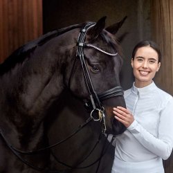 Catago Santo Rundsyet Kandar m.Rosegold sten Sort