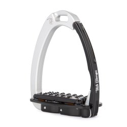 Tech Stirrups Venice Plus Evo S�lv/Sort Schock absorbing 5� 12cm