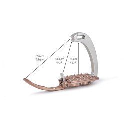Tech Stirrups Venice Sloped M Slv/Slv 11cm