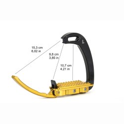 Tech Stirrups Young Evo Sort/Silver 10cm