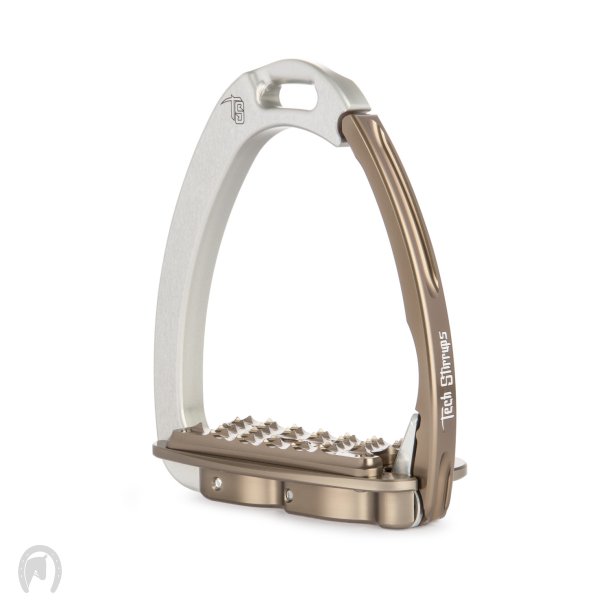 Tech Stirrups Venice Sloped Evo Slv/Brun 12cm