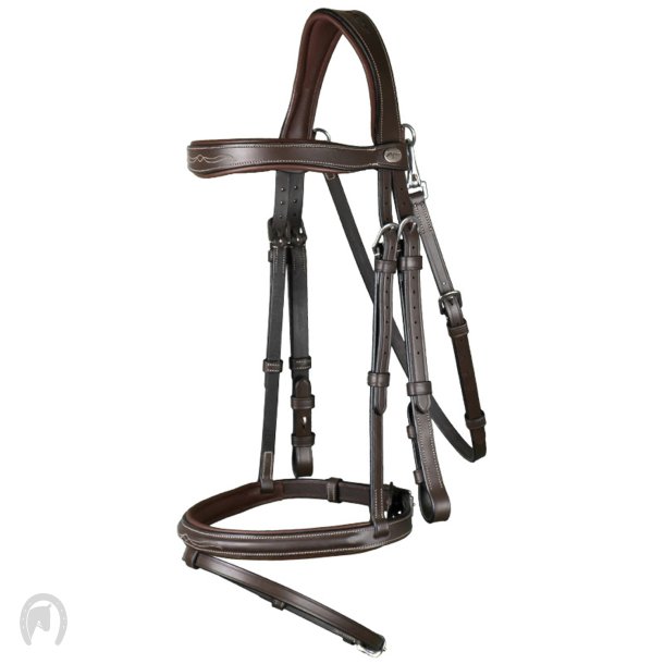 Dyon Working Trense Snap Hooks Brun m. Slvspnder Cob
