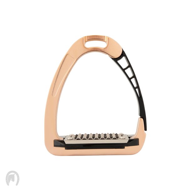 Acavallo Arena Alupro Stigbjler 12cm Rosegold/Sort