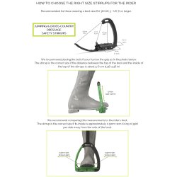 Tech Stirrups Venice Dressage Plus Shock absorbing Brown