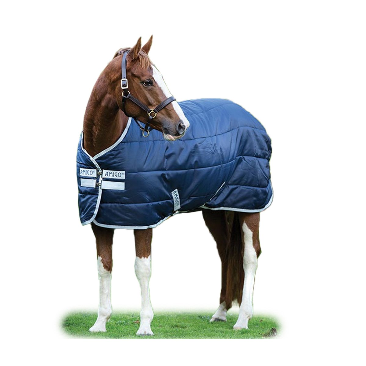 SOLD* Horseware Amigo 550g Insulator Plus Rug - Navy/Elec Blue/Navy