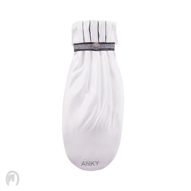 Anky Plastron Crown Hvid m/Crystal sten