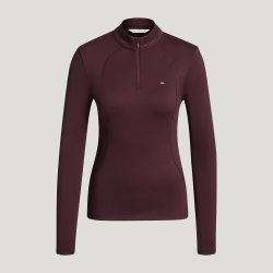 Tommy Hilfiger AW26/27 Cady Tr�nings Top Burgundy