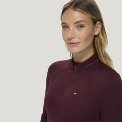 Tommy Hilfiger AW26/27 Cady Tr�nings Top Burgundy