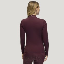 Tommy Hilfiger AW26/27 Cady Tr�nings Top Burgundy