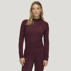 Tommy Hilfiger AW26/27 Cady Tr�nings Top Burgundy