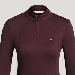 Tommy Hilfiger AW26/27 Cady Tr�nings Top Burgundy