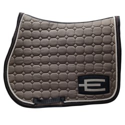 Equiline Octagon Underlag E-Logo Cappuccino/glitter black/cream