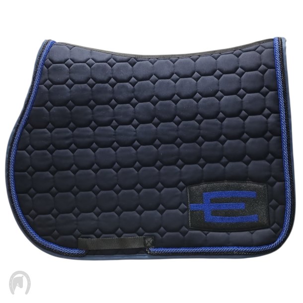 Equiline Octagon Underlag E-Logo Blue/Glitter black/Glitter Blue