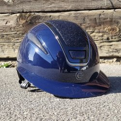 Covalliero Elite Polo Ridehjelm Navy - Glossy