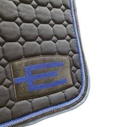 Equiline Octagon Underlag E-Logo Blue/Glitter black/Glitter Blue