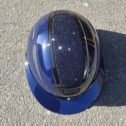 Covalliero Elite Polo Ridehjelm Navy - Glossy