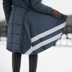 Horse Life Bonita Lang Brne Vinterjakke Navy