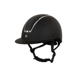 BR Omega Painted Ridehjelm Carbon/Chrome Sort