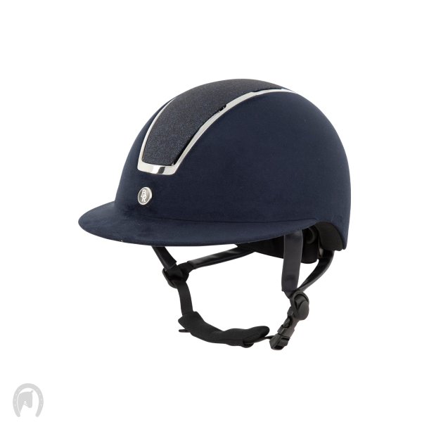 BR Omega Microfiber Glitter Ridehjelm Navy