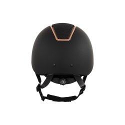 BR Omega Matt Glitter Ridehjelm Sort/Rosegold