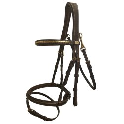 Dyon Working Clincher Trense Snap Hooks Brun m. Messingspnder