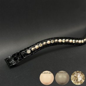OS Pandebnd Tiffany XL 8mm Golden Shadow - Bronze Pearl - Peach Pearl Croco Lak