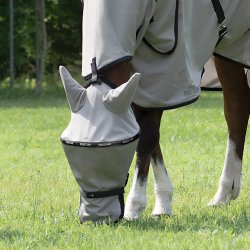 Equiline Lemon Mask Insektmaske m. B�jle Sort/Gr�