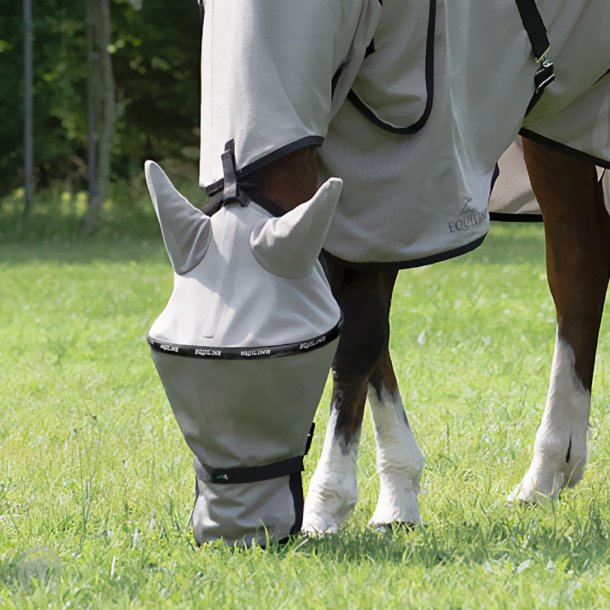 Equiline Lemon Mask Insektmaske m. B�jle Sort/Gr�