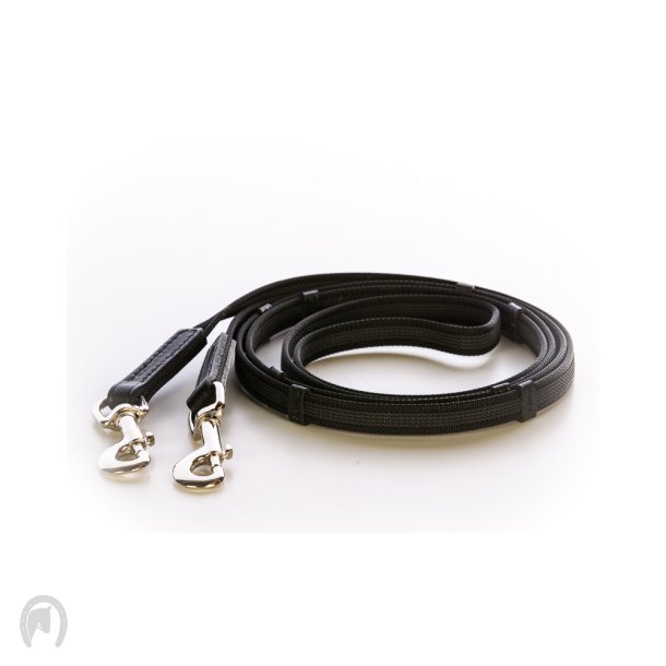 Eques Anti-Slip Tjler m/stopper Karabinhager Sort