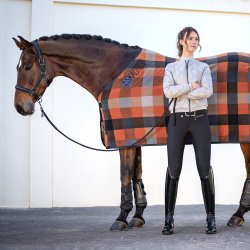 Eskadron Platinum 26 Fleeced�kken Check Amber/Pale/Grey