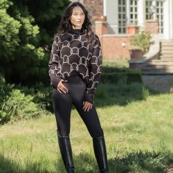 Eskadron Heritage 25/26 Knit Jumper Black Truffle/Beige