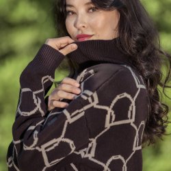 Eskadron Heritage 25/26 Knit Jumper Black Truffle/Beige