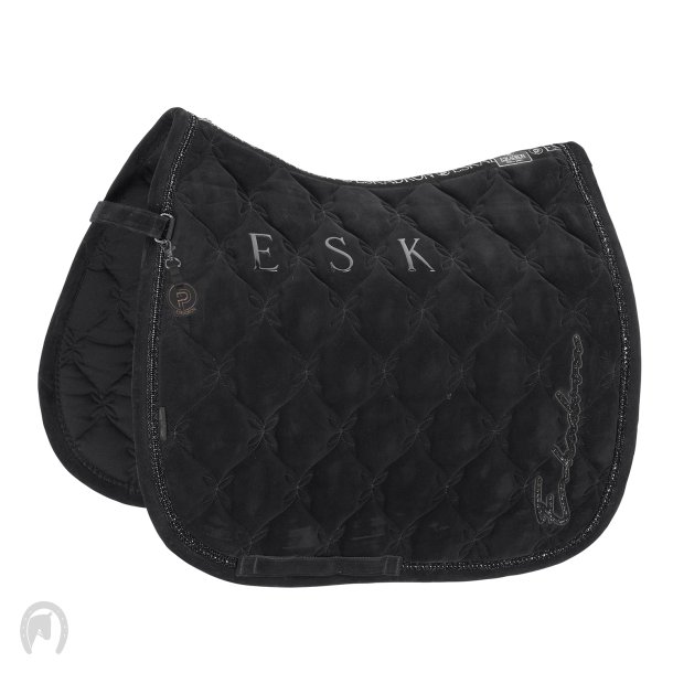 Eskadron Platinum 25 Velours Crystal Underlag Sort