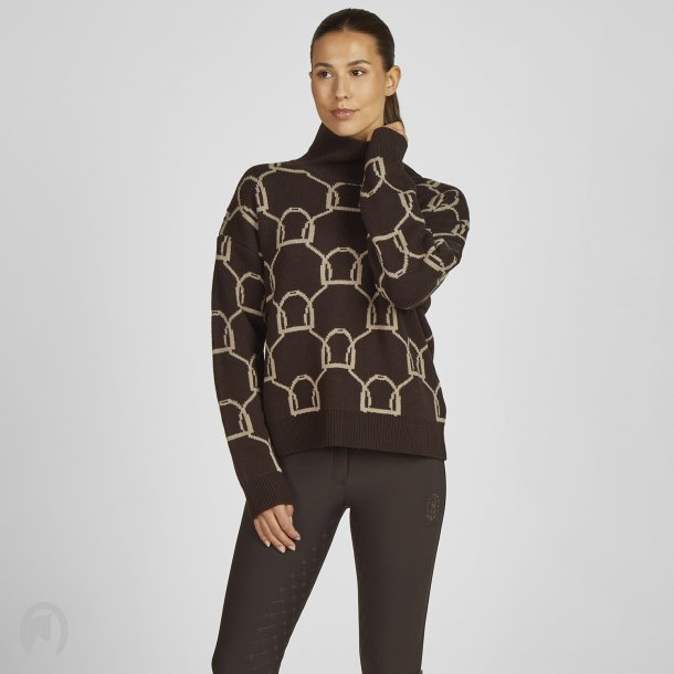 Eskadron Heritage 25/26 Knit Jumper Black Truffle/Beige