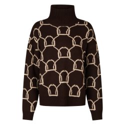 Eskadron Heritage 25/26 Knit Jumper Black Truffle/Beige