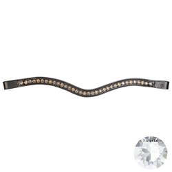 OS Pandebnd XL 8mm Sort/Crystal - Fl