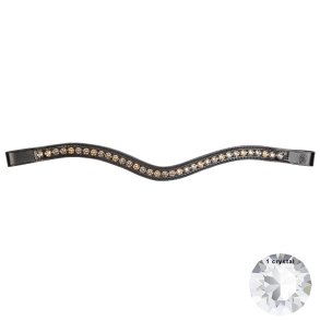 OS Pandebnd XL 8mm Crystal Sort str. Fl