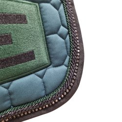 Equiline Octagon Underlag E-Logo Gr�n/Glitter black/gr�n