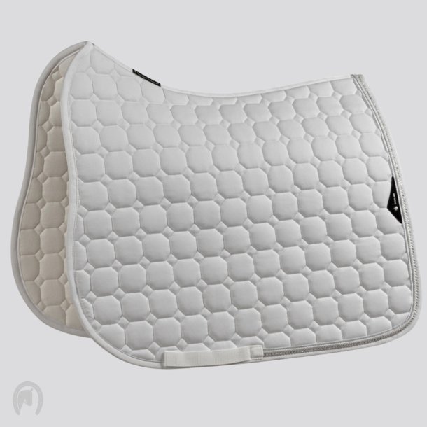 Equiline Octagon Crystal Underlag m. Rhinsten Hvid