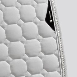 Equiline Octagon Crystal Underlag m. Rhinsten Hvid